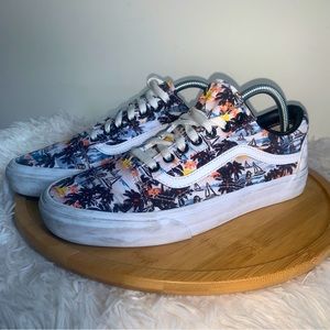 Vans Skate Sneakers Shoes Lace Up Beach Check Print Men’s Size 9 Women’s 10.5